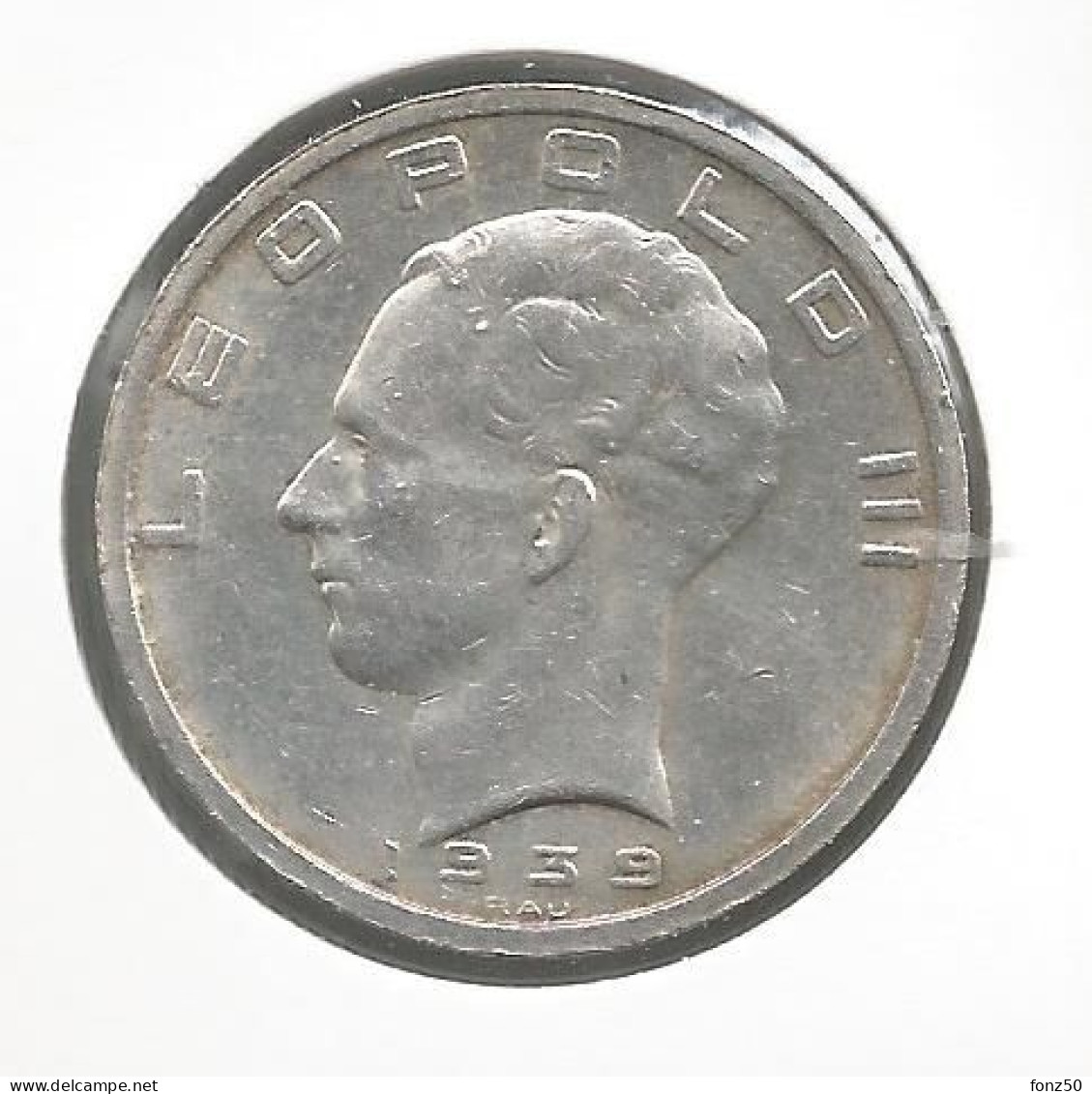 LEOPOLD III * 50 Frank 1939 Vlaams/frans  Pos.A * Nr 12947 - 50 Francs