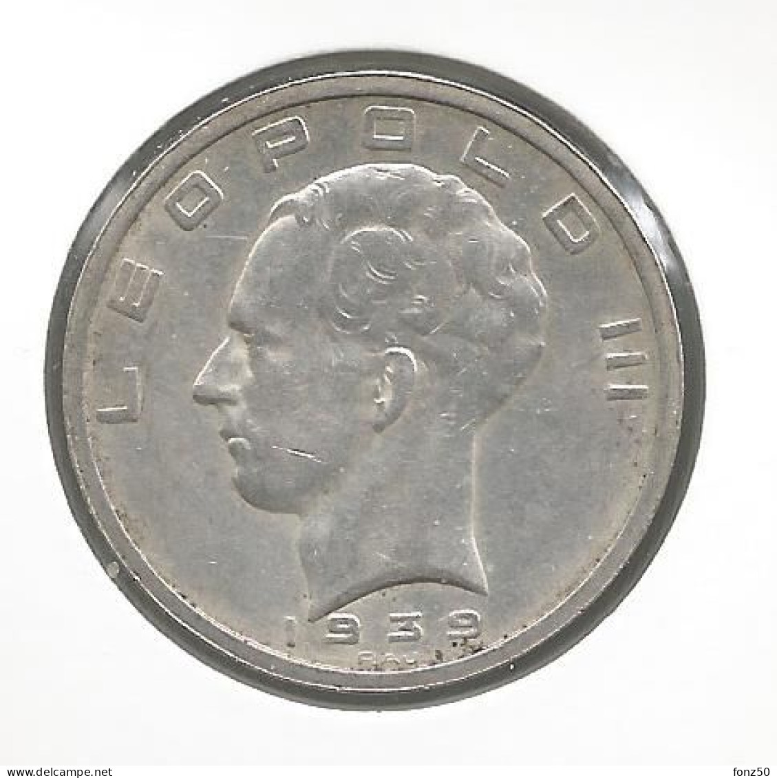 LEOPOLD III * 50 Frank 1939 Vlaams/frans  Pos.B * Nr 12952 - 50 Francs
