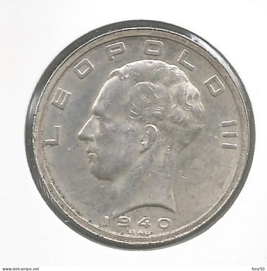 LEOPOLD III * 50 Frank 1940 Frans/vlaams  Pos.B * Nr 12956 - 50 Francs