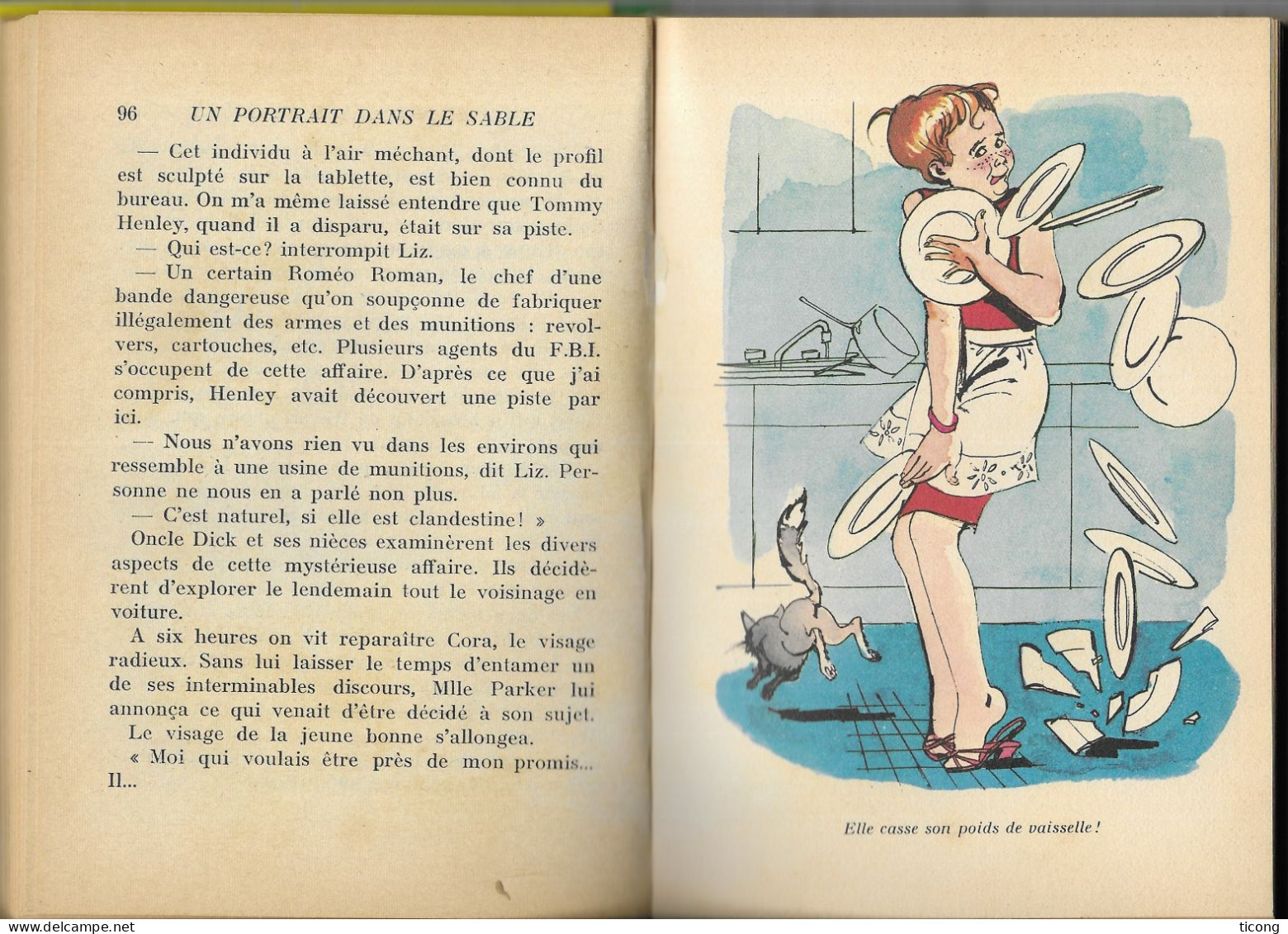 UNE ENQUETE DES SOEURS PARKER DE CAROLINE QUINE - UN PORTRAIT DANS LE SABLE, EDITION ORIGINALE FRANCAISE 1969, A VOIR - Bibliotheque Verte