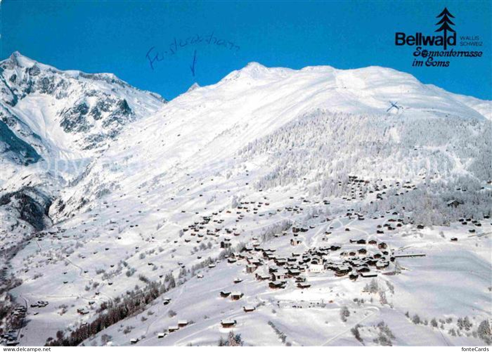12719435 Bellwald Winterkurort Walliser Alpen Fliegeraufnahme Bellwald - Autres & Non Classés