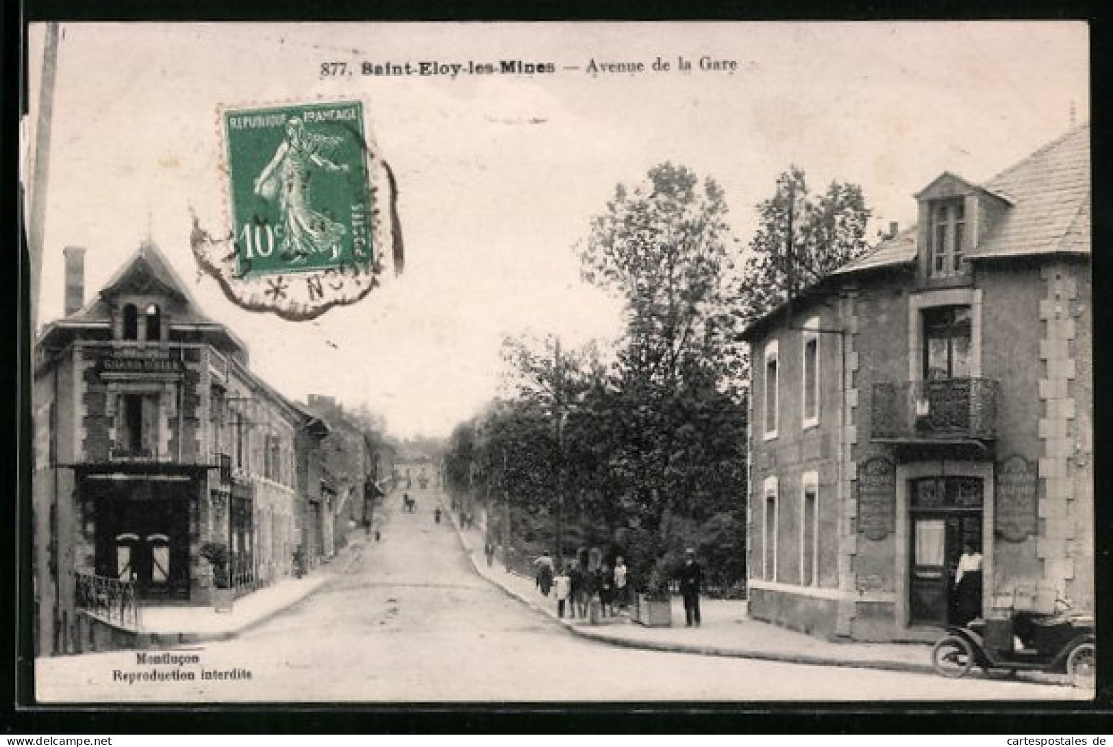 CPA Saint-Eloy-les-Mines, Avenue De La Gare  - Saint Eloy Les Mines