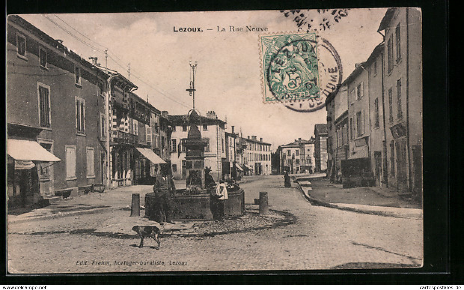 CPA Lezoux, La Rue Neuve  - Lezoux