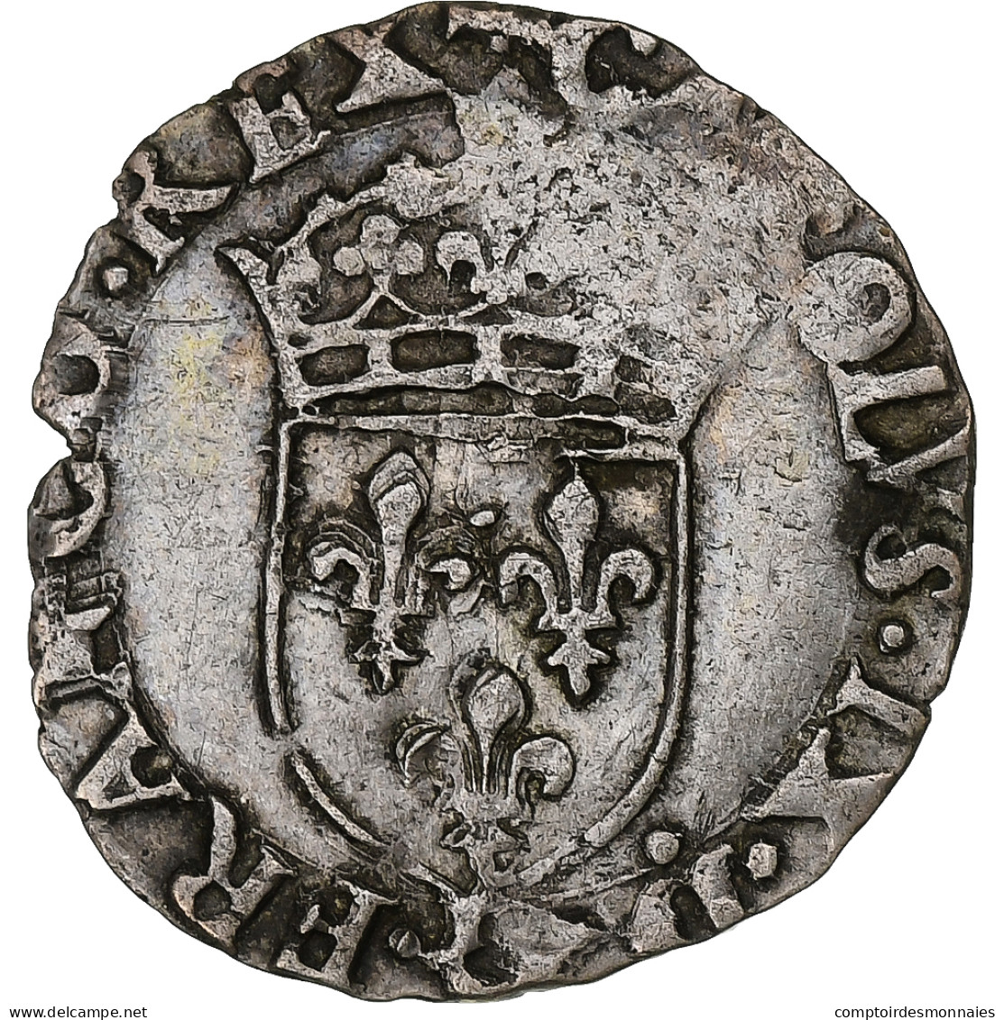 France, Charles IX, Sol Parisis, 1568?, Limoges, Argent, TTB, Gadoury:414 - 1560-1574 Carlo IX