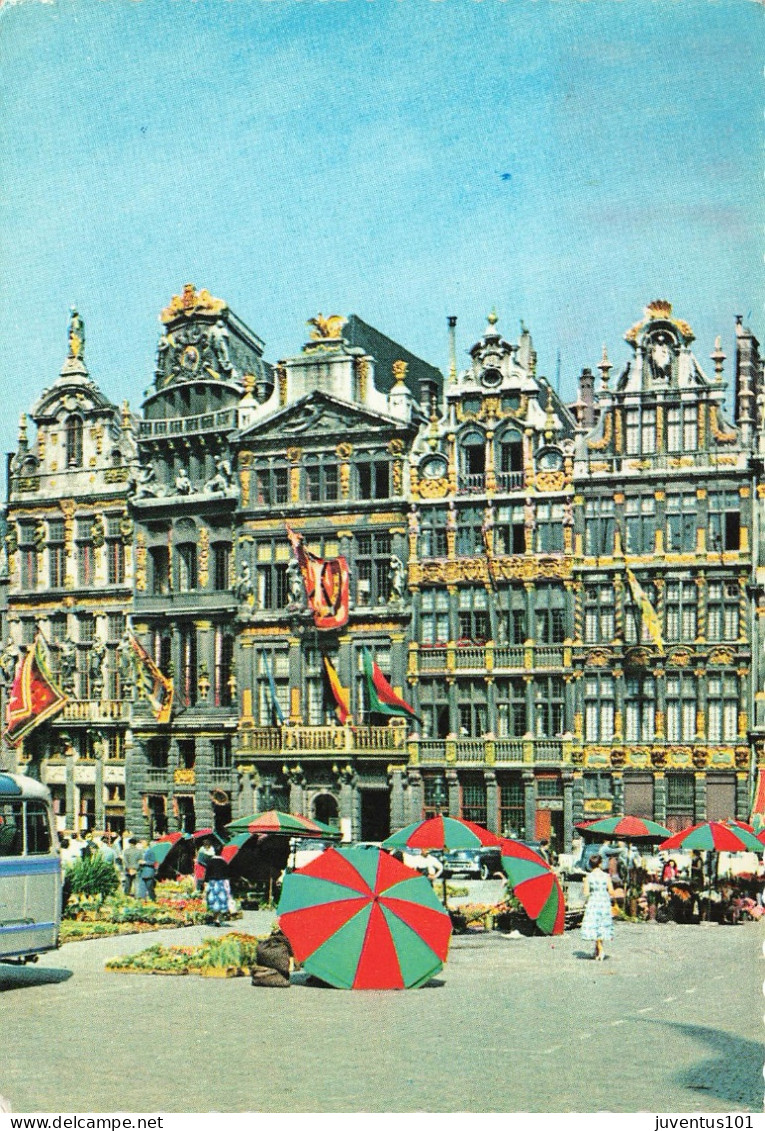 CPSM Bruxelles-La Grand'Place-Timbre        L2880 - Marktpleinen, Pleinen