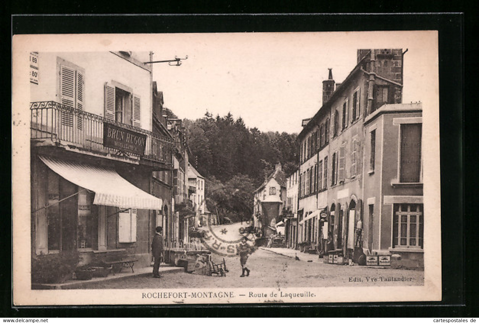 CPA Rochefort-Montagne, Route De Laqueuille  - Otros & Sin Clasificación