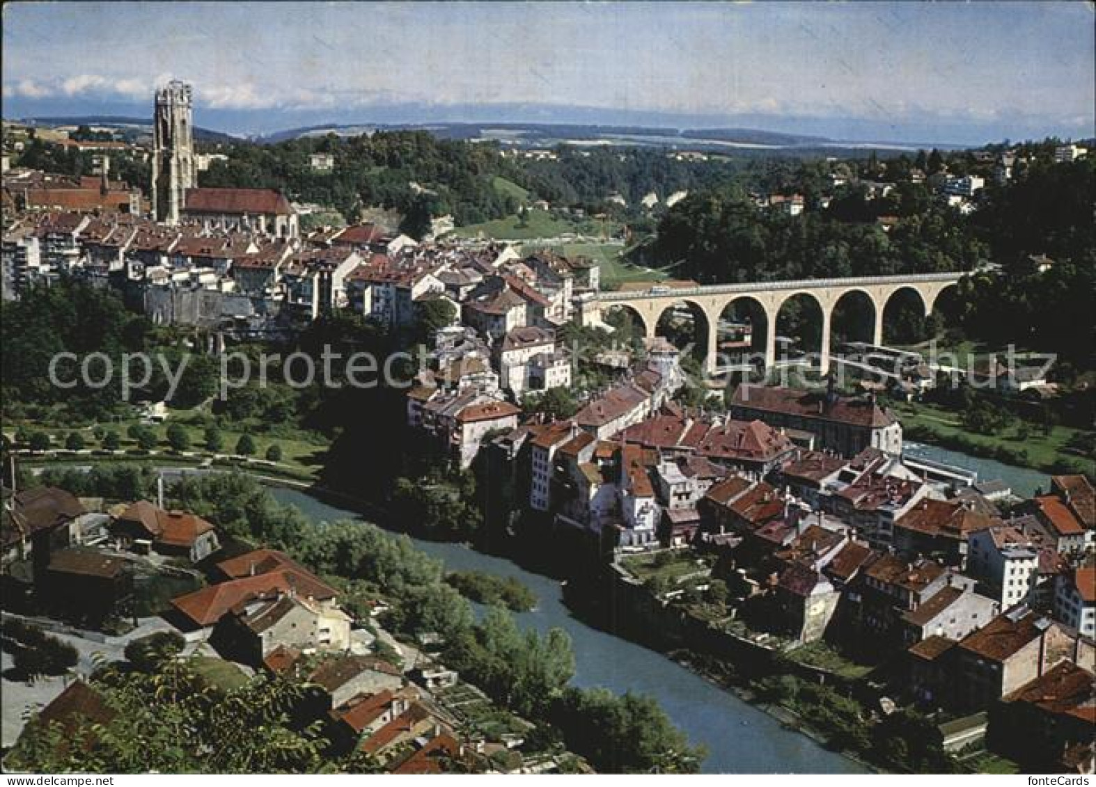 12605655 Fribourg FR Kathedrale Pont De Zaehringen Fribourg FR - Sonstige & Ohne Zuordnung