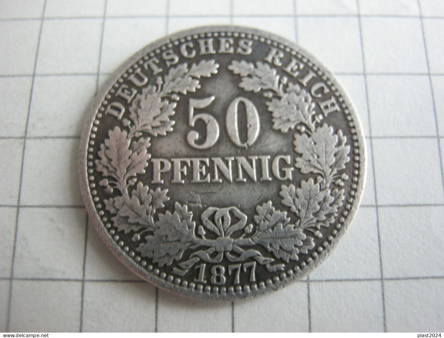 Germany 50 Pfennig 1877 A - 50 Pfennig