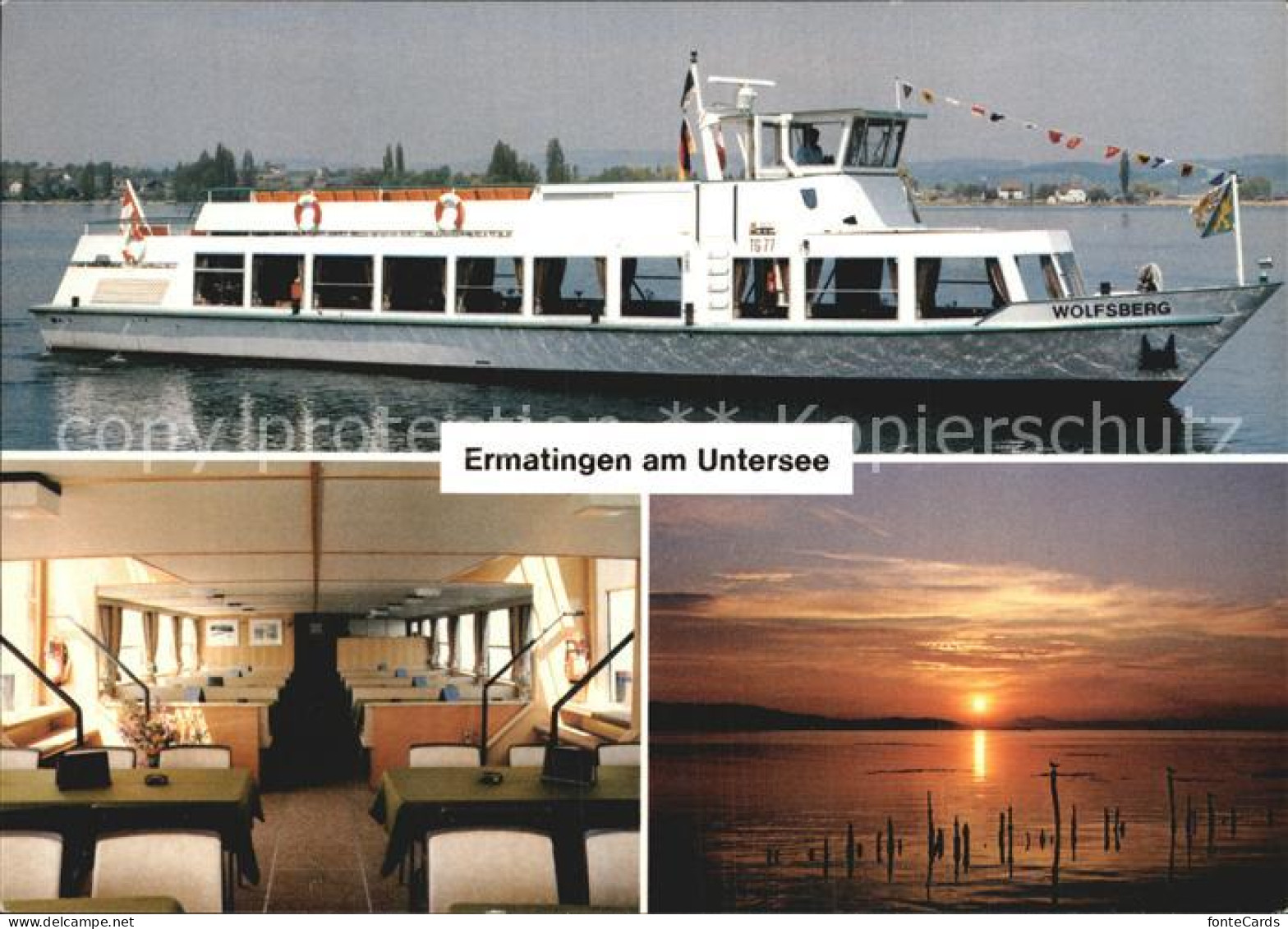 12593155 Ermatingen Untersee MS Wolfsberg Abendstimmung Ermatingen - Autres & Non Classés