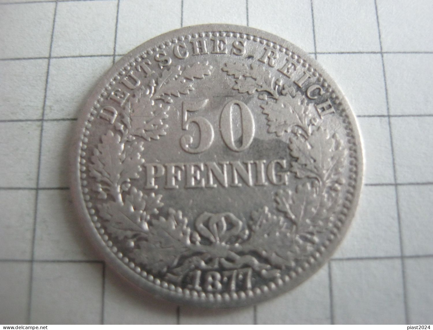 Germany 50 Pfennig 1877 E - 50 Pfennig