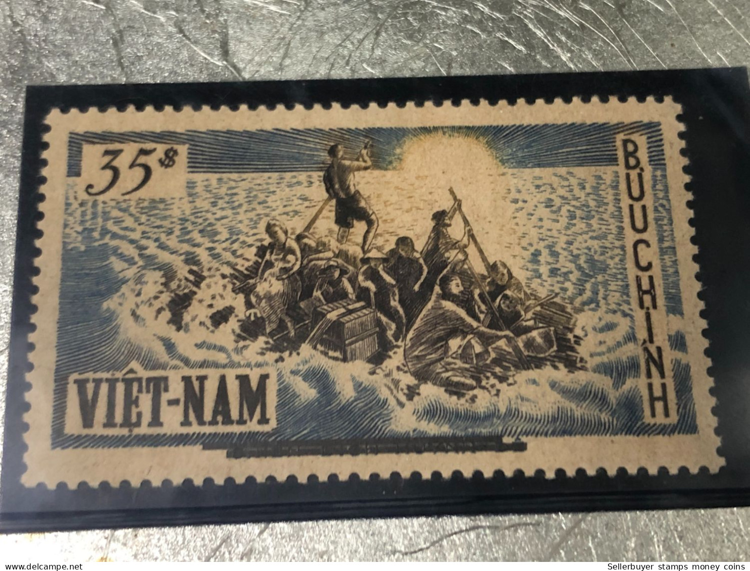 SOUTH VIETNAM Stamps(1956 Exode Barre Di Cu 35 Dong)-vyre Rare - Vietnam