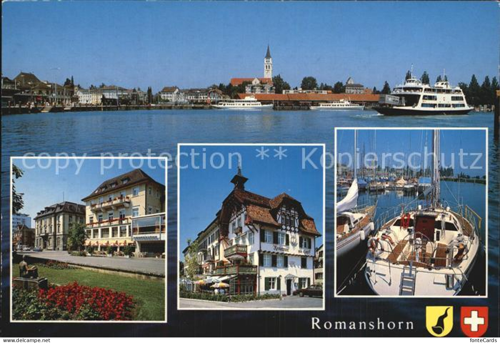 12587555 Romanshorn Bodensee Faehrschiff Hafen Hotel Denkmal Romanshorn - Autres & Non Classés