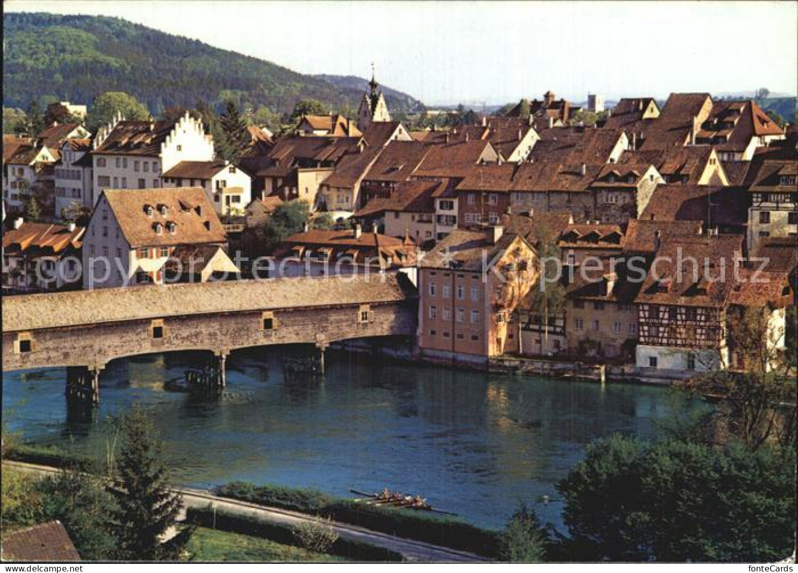 12587115 Diessenhofen Altstadt Holzbruecke Ueber Den Rhein Diessenhofen - Sonstige & Ohne Zuordnung