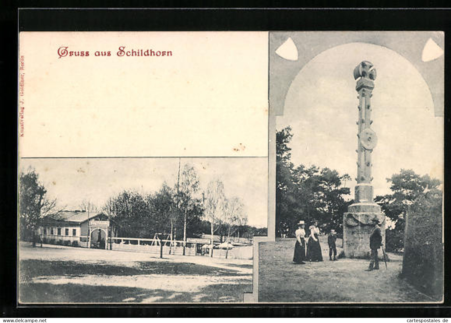AK Schildhorn, Denkmal, Restaurant Hans Ritzhaupt  - Grunewald
