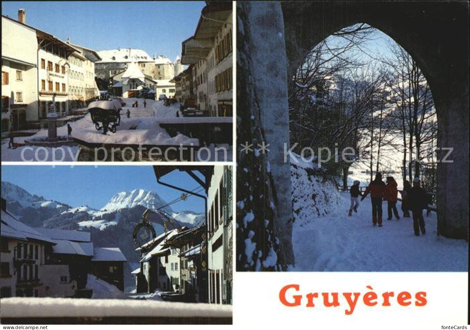 12578295 Gruyeres FR Teilansichten Gruyeres - Sonstige & Ohne Zuordnung