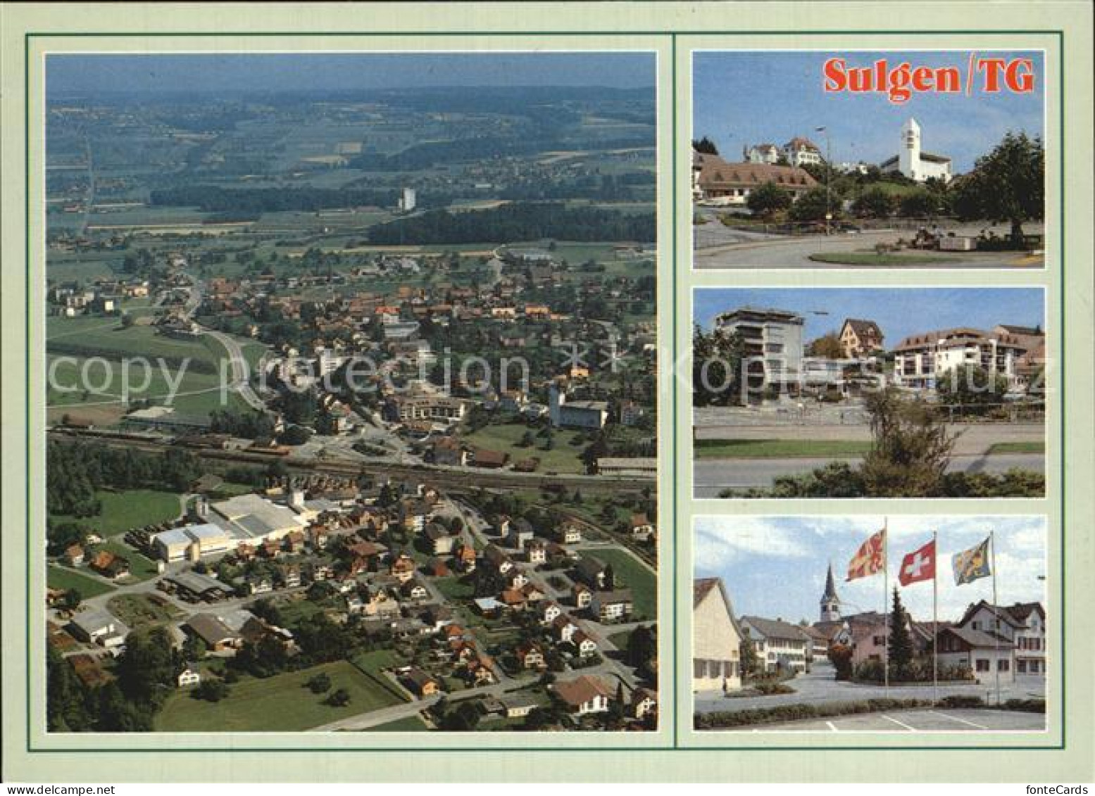 12578035 Sulgen Bischofszell Fliegeraufnahme Kirche Strassenpartien Sulgen - Other & Unclassified