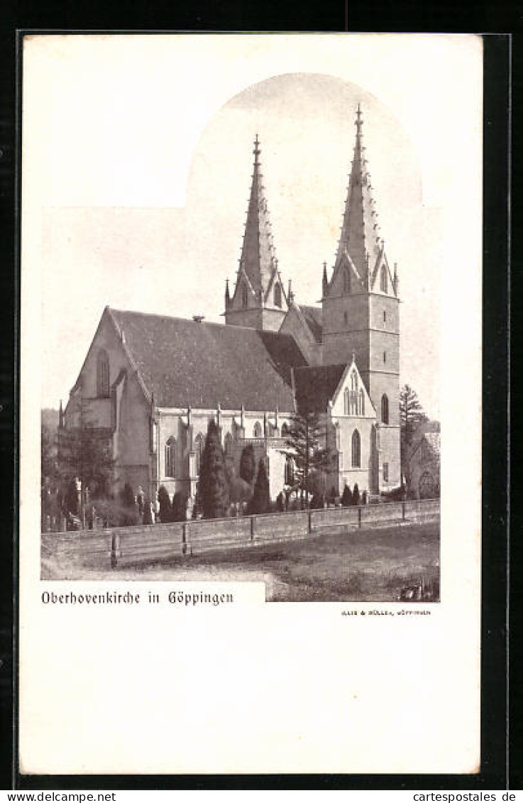 AK Göppingen, Die Oberhovenkirche Im Sonnenlicht  - Göppingen