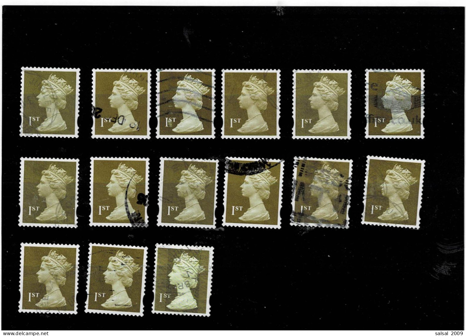 GRAN BRETAGNA ,15 Pezzi Usati ,qualita Ottima - Used Stamps
