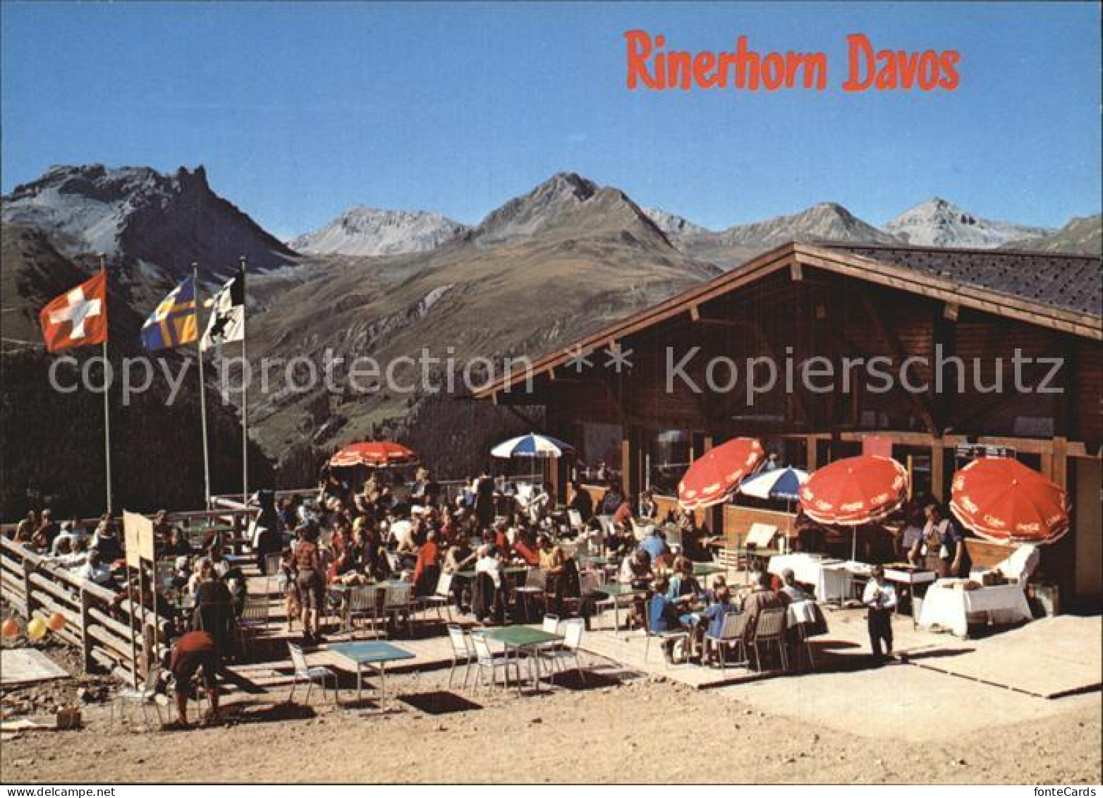 12542995 Davos Dorf GR Rienerhorn Blick Gegen Amselflueh Davos - Autres & Non Classés