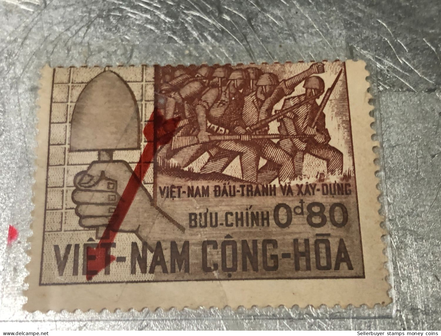 SOUTH VIETNAM Stamps(1966-laiutte Et La-0d80) Piled ERROR(printing)-vyre Rare - Viêt-Nam
