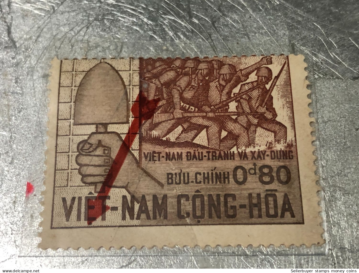 SOUTH VIETNAM Stamps(1966-laiutte Et La-0d80) Piled ERROR(printing)-vyre Rare - Viêt-Nam