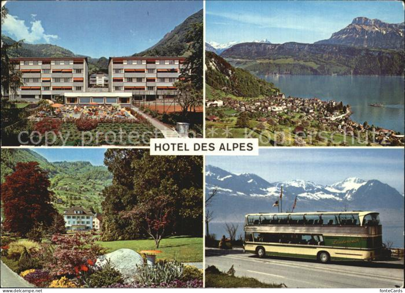 12535815 Gersau Vierwaldstaettersee Hotel Des Alpes Panorama Reisebus Gersau - Other & Unclassified