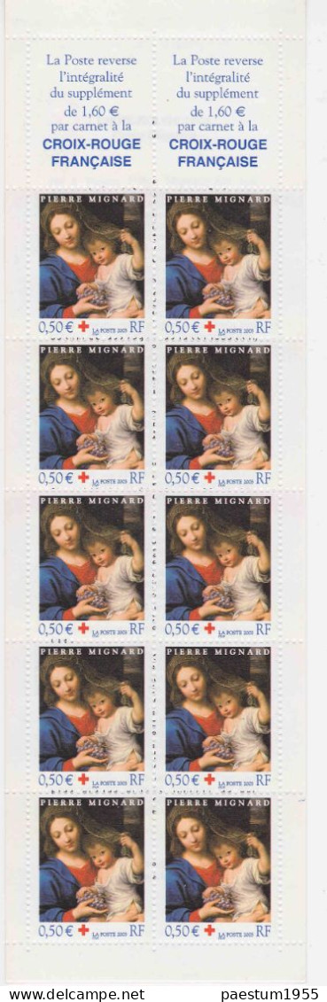 Carnet France Neuf** MNH 2003 Croix-Rouge Française N° 2052 : Vierge à La Grappe Du Peintre Pierre MIGNARD - Croix Rouge