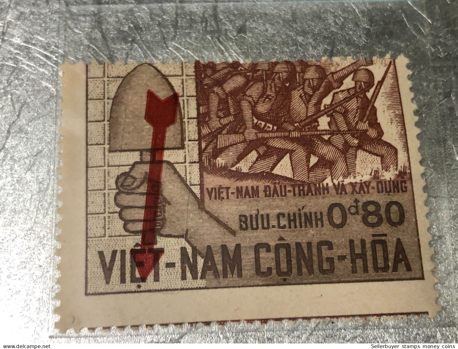 SOUTH VIETNAM Stamps(1966-laiutte Et La-0d80) Piled ERROR(printing)-vyre Rare - Viêt-Nam