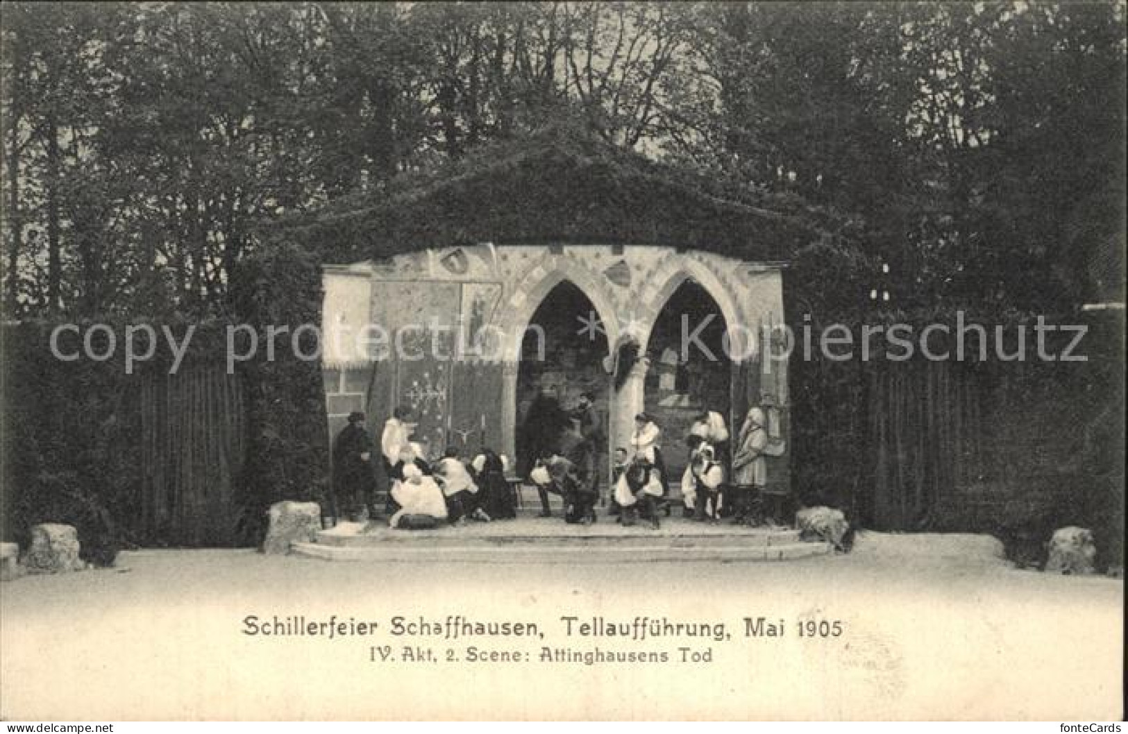 12507055 Schaffhausen SH Schillerfeier Tellauffuehrung Mai 1905 Schaffhausen SH - Sonstige & Ohne Zuordnung