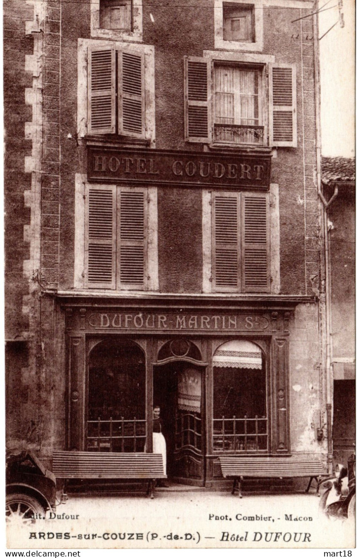 Carte Postale - ARDES-sur-COUZE (63) - Hôtel DUFOUR - - Autres & Non Classés