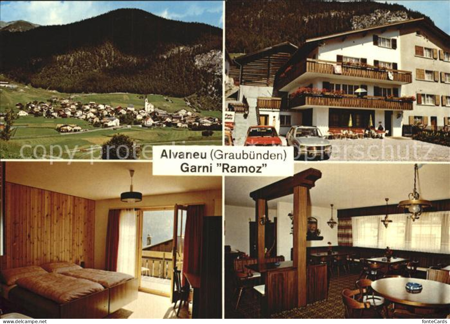 12487765 Alvaneu Bad Gasthaus Garni Ramoz Gaststube Doppelzimmer Gesamtansicht A - Sonstige & Ohne Zuordnung