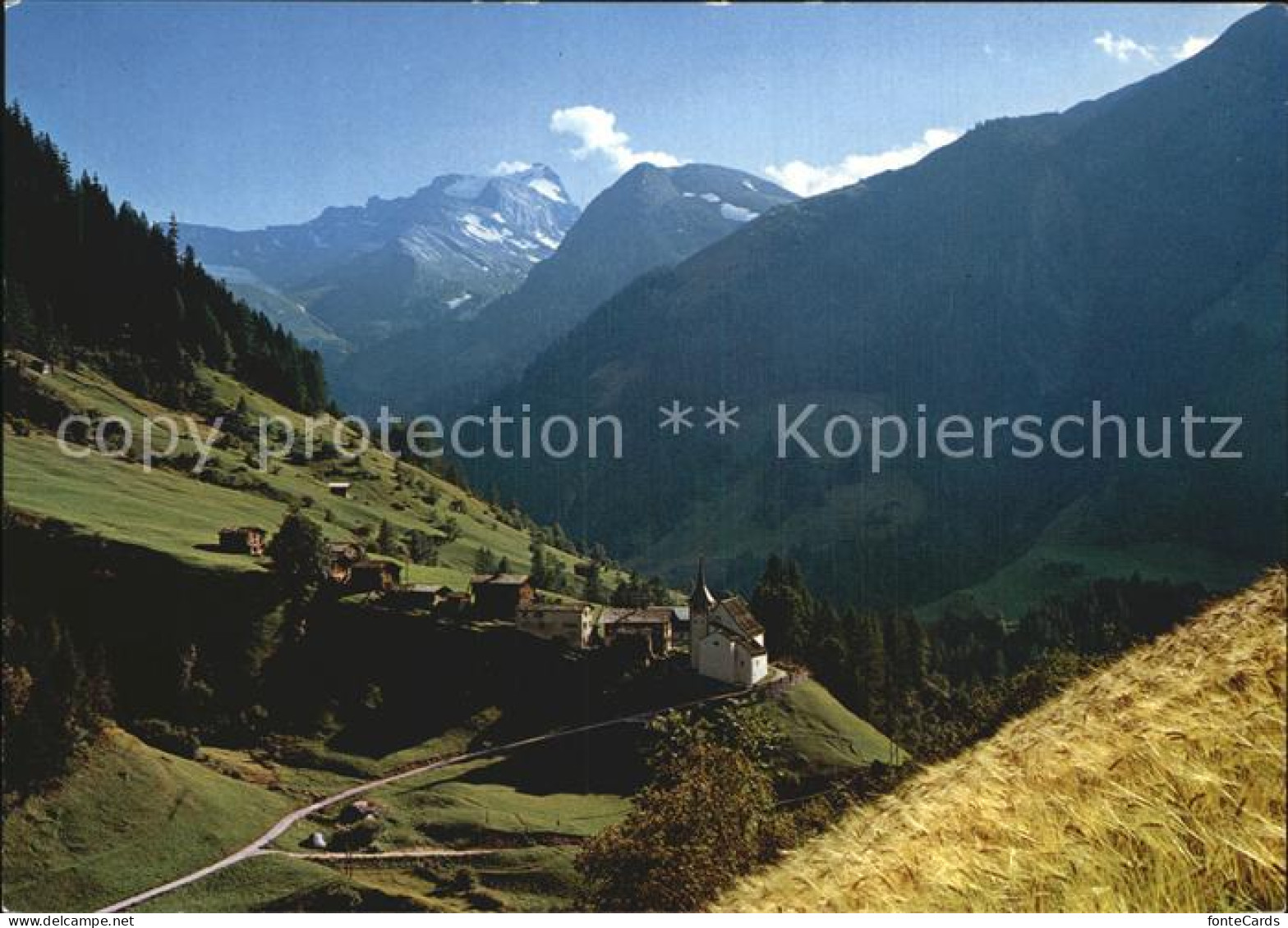 12483065 Binn Panorama Mit Hillenhorn Alpen Binn - Andere & Zonder Classificatie