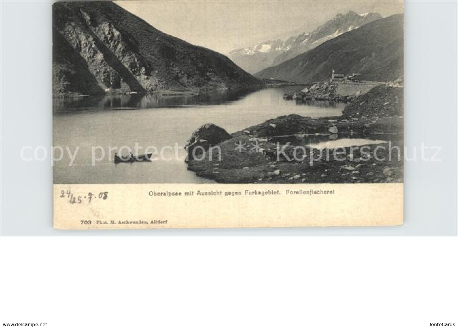 12481135 Oberalpsee Furkagebiet Forellenfischerei Andermatt - Andere & Zonder Classificatie