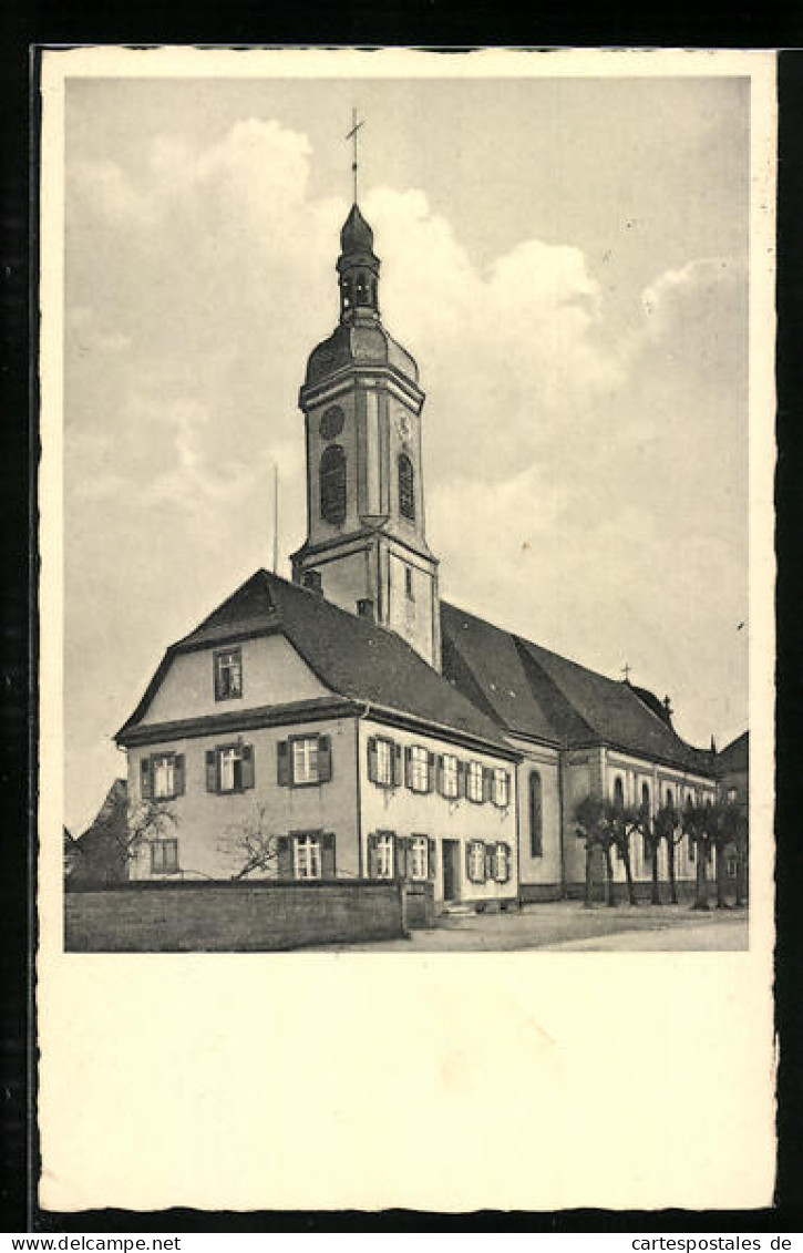 AK Schutterwald B. Offenburg, Blick Auf Die Kirche  - Offenburg