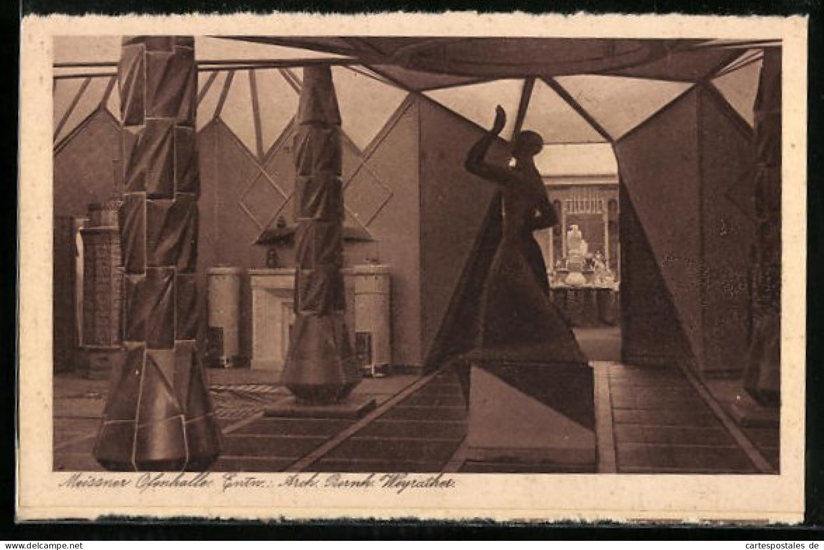 AK Dresden, Jahresschau Deutscher Arbeit 1922, Meissner Ofenhalle, Ausstellung  - Exhibitions