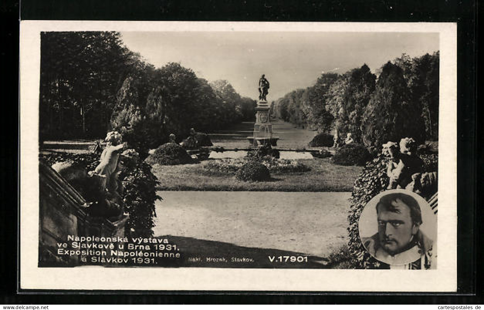 AK Brünn, Expositon Napoléonienne 1931, Denkmal  - Historische Figuren