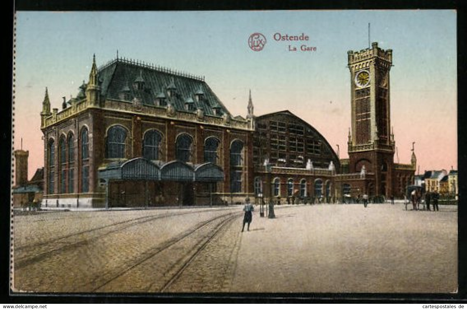 AK Ostende, La Gare, Bahnhof  - Sonstige & Ohne Zuordnung