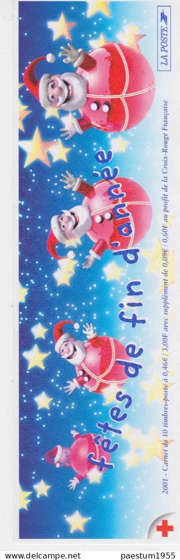 Carnet France Neuf** MNH 2001 Croix-Rouge Française N° 2050 : Fête De Fin D'année Boule Père Noël - Cruz Roja