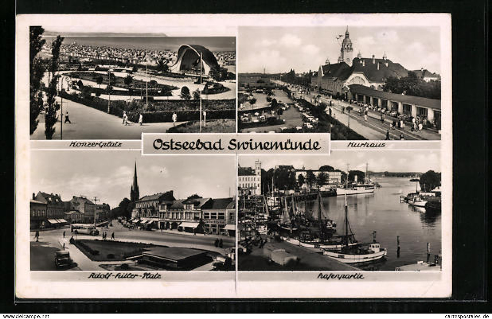 AK Swinemünde, Ostseebad, Kurhaus, Konzertplatz, Platz  - Pommern