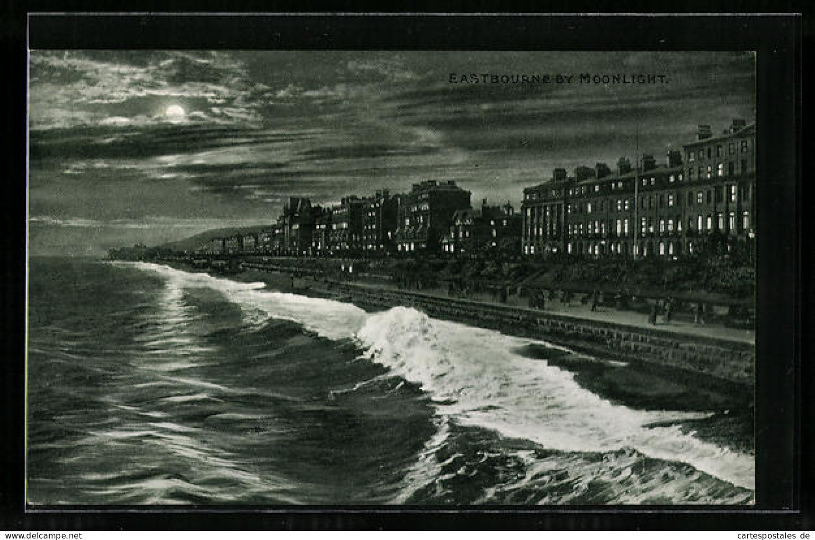 Pc Eastbourne, Panorama By Moonlight  - Eastbourne