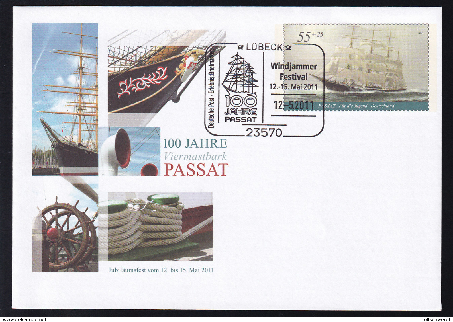 LÜBECK 23570 Deutsche Post Erlebnis Briefmarken Windjammer Festival - Autres & Non Classés