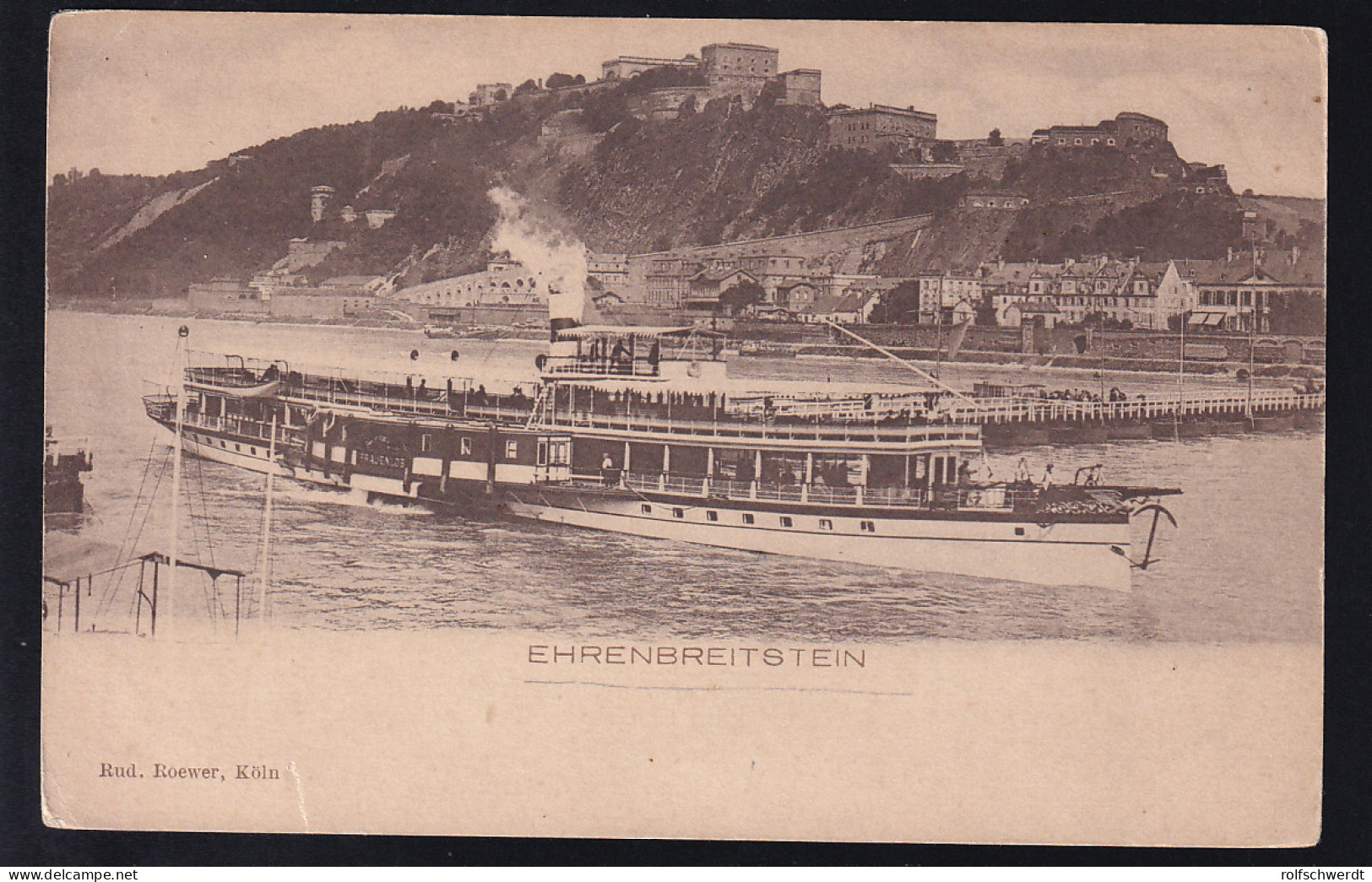 Dampfer "Frauenlob" Vor Ehrenbreitenstein - Passagiersschepen