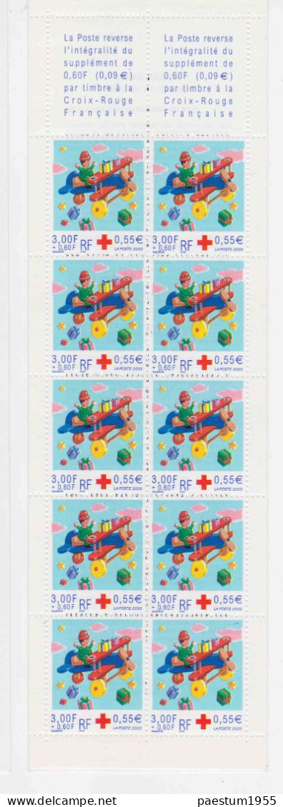 Carnet France Neuf** MNH 2000 Croix-Rouge Française N° 2049 : Fête De Fin D'année Avion En Bois - Red Cross