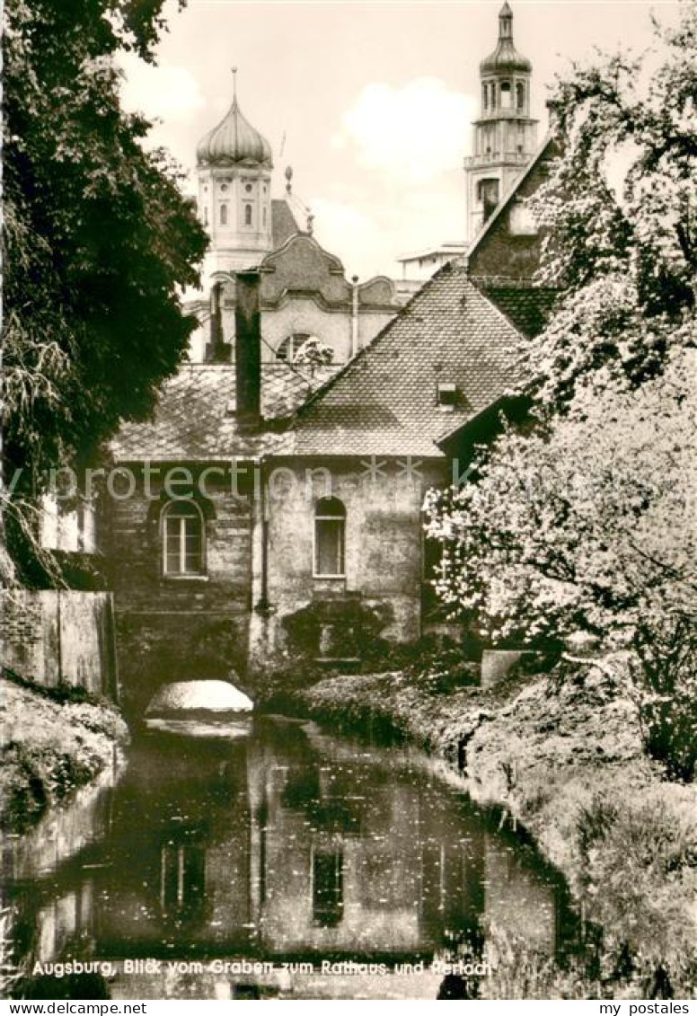 73622774 Augsburg Blick Vom Graben Zum Rathaus Und Perlach Augsburg - Augsburg