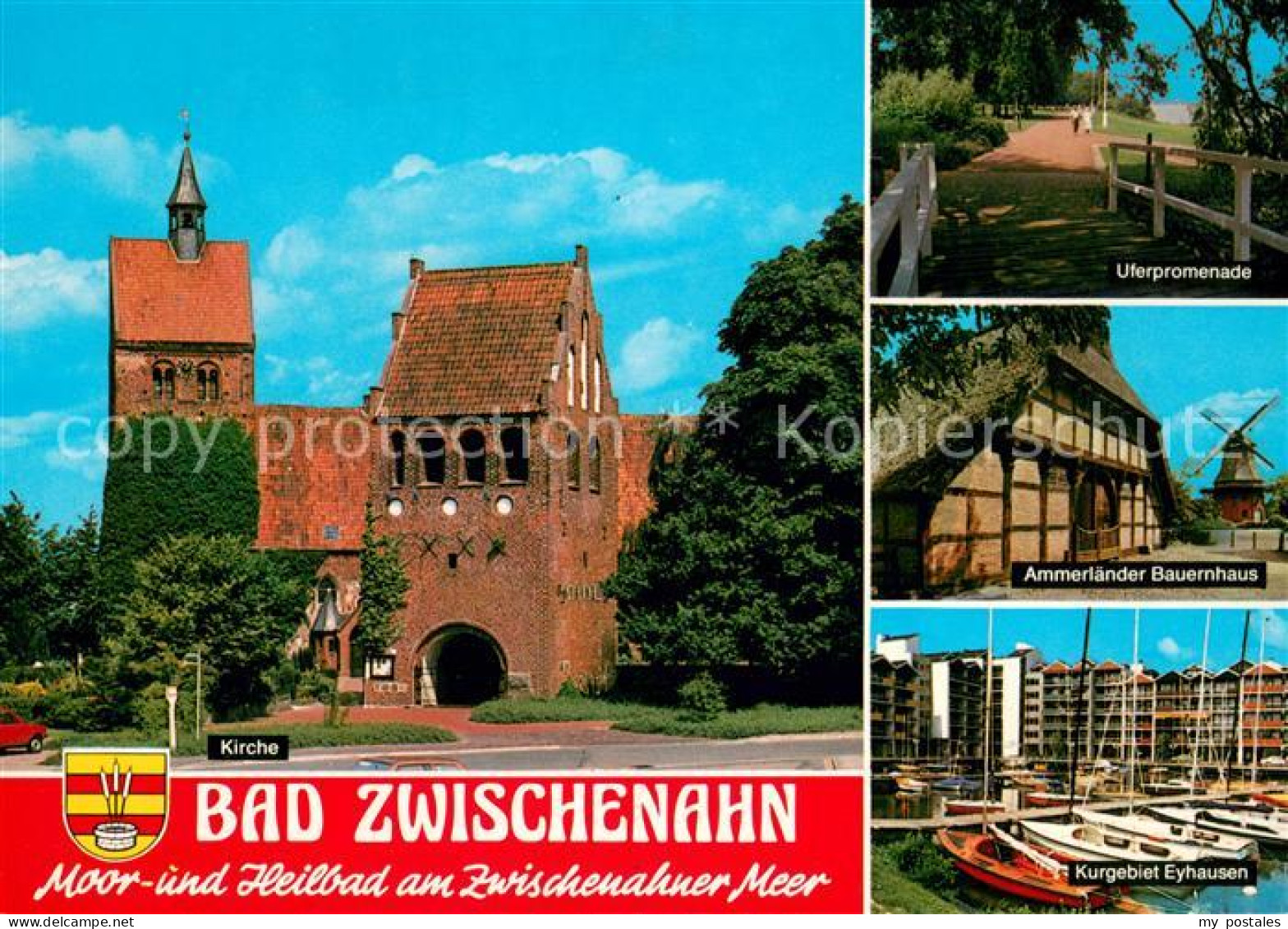 73622518 Bad Zwischenahn Kirche Uferpromenade Ammerlaender Bauernhaus Kurgebiet  - Bad Zwischenahn