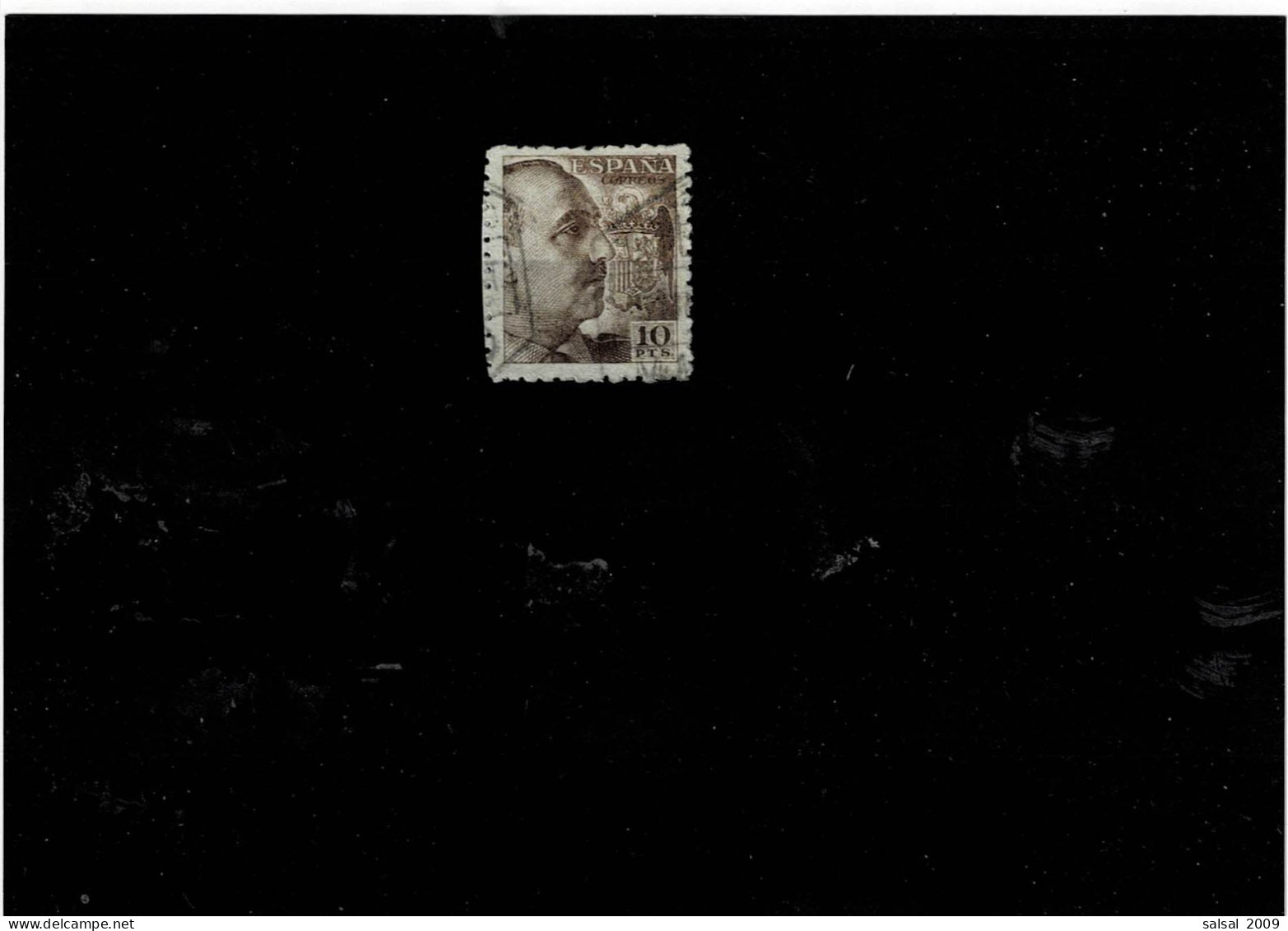 SPAGNA ,"Generale Franco",10 Pts. Usato ,qualita Ottima - Used Stamps