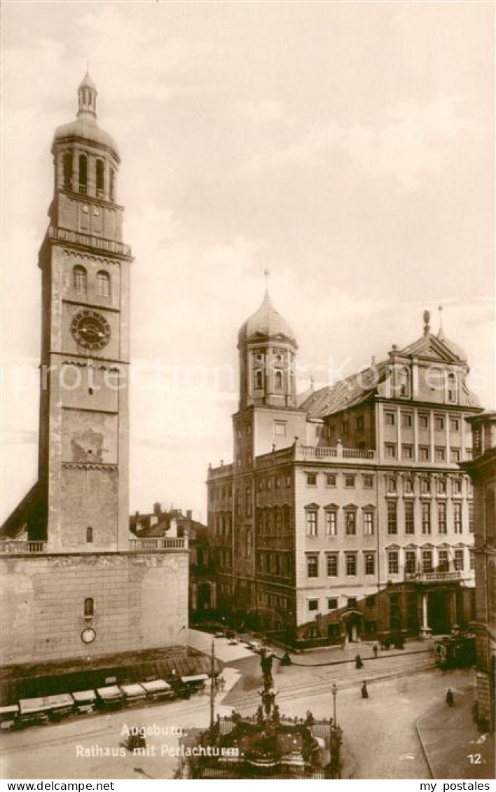 73622342 Augsburg Rathaus Mit Perlachturm Augsburg - Augsburg