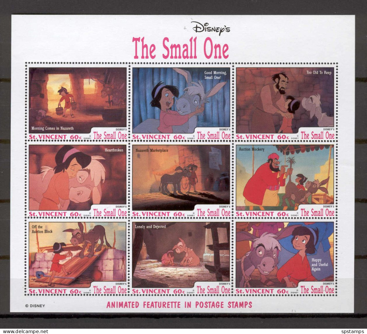 Disney St Vincent 1992 The Small One Sheetlet MNH - Disney