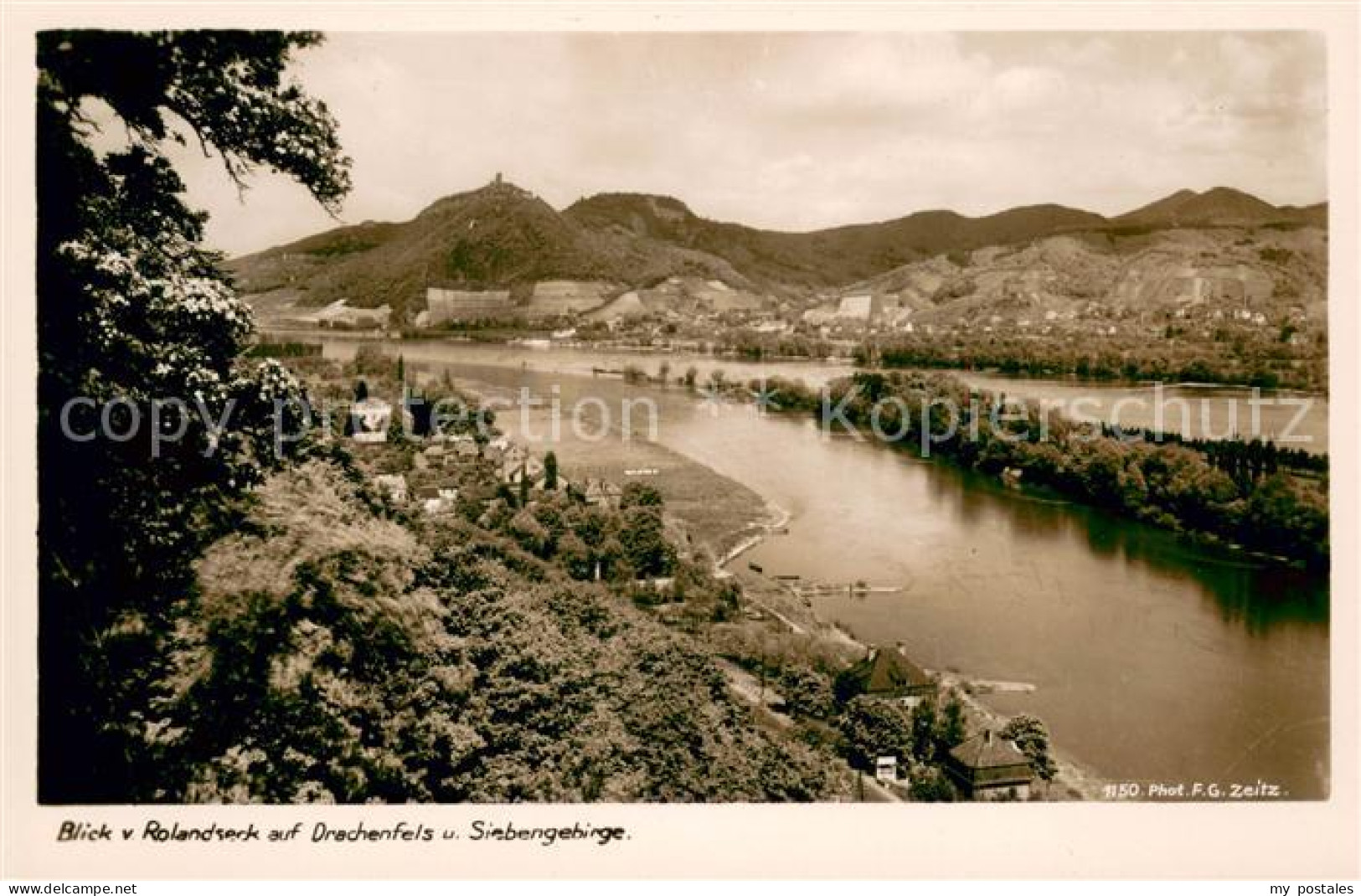 73622054 Drachenfels Blick Vom Rolandseck Mit Siebengebirge Drachenfels - Koenigswinter