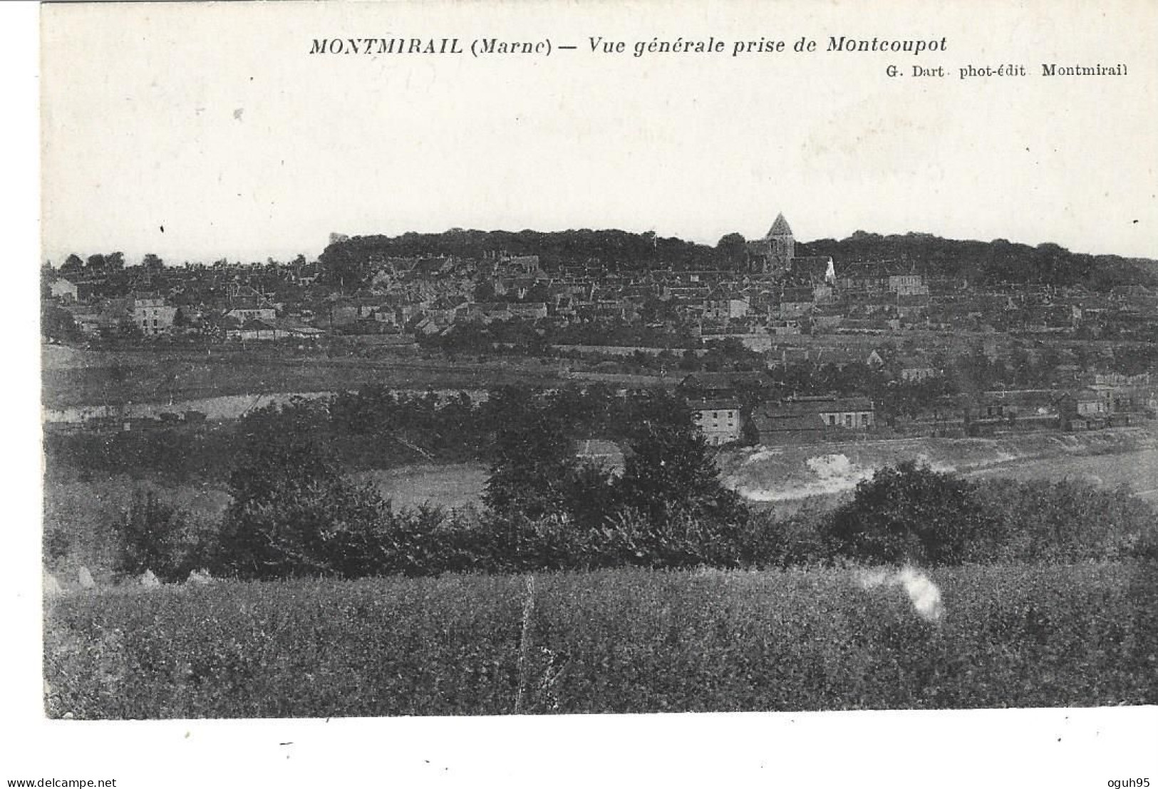 51 - MONTMIRAIL - Vue Générale Prise De Moncoupot - Montmirail
